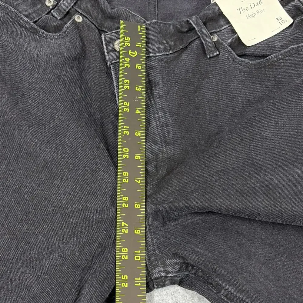 Abercrombie & Fitch Curve Love Straight High Rise Jeans 30 asymmetrical waist